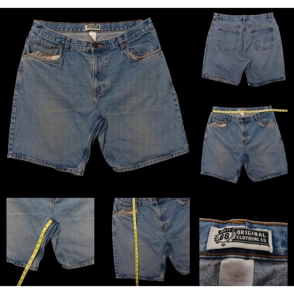 90s Route 66 Original Jorts Shorts Mens 38 Denim Dadcore Normcore Jeans